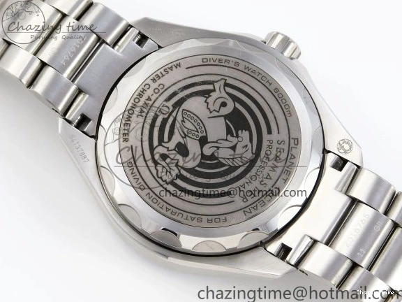 1229 EasyCare SEAMASTER PLANET OCEAN 6000M ULTRA DEEP 45.5MM SS TF 1:1 BEST EDITION BLUE DIAL BLACK BEZEL ON SS BRACELET A 7760